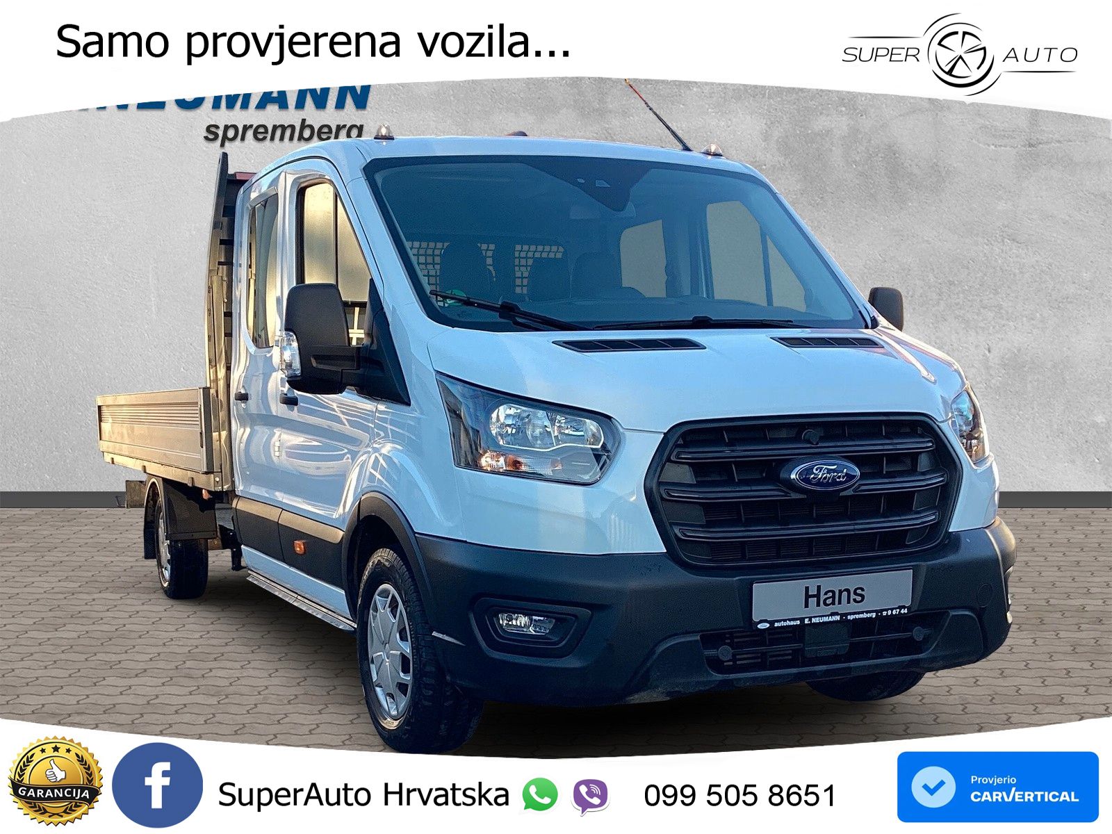 Ford Transit Pritsche DoKa350 L5 2.0TDCi Trend 4,20m 131 KS