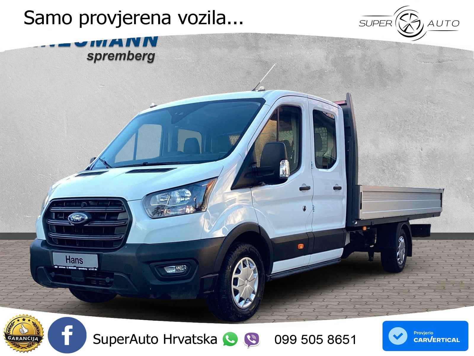 Ford Transit Pritsche DoKa350 L5 2.0TDCi Trend 4,20m 131 KS