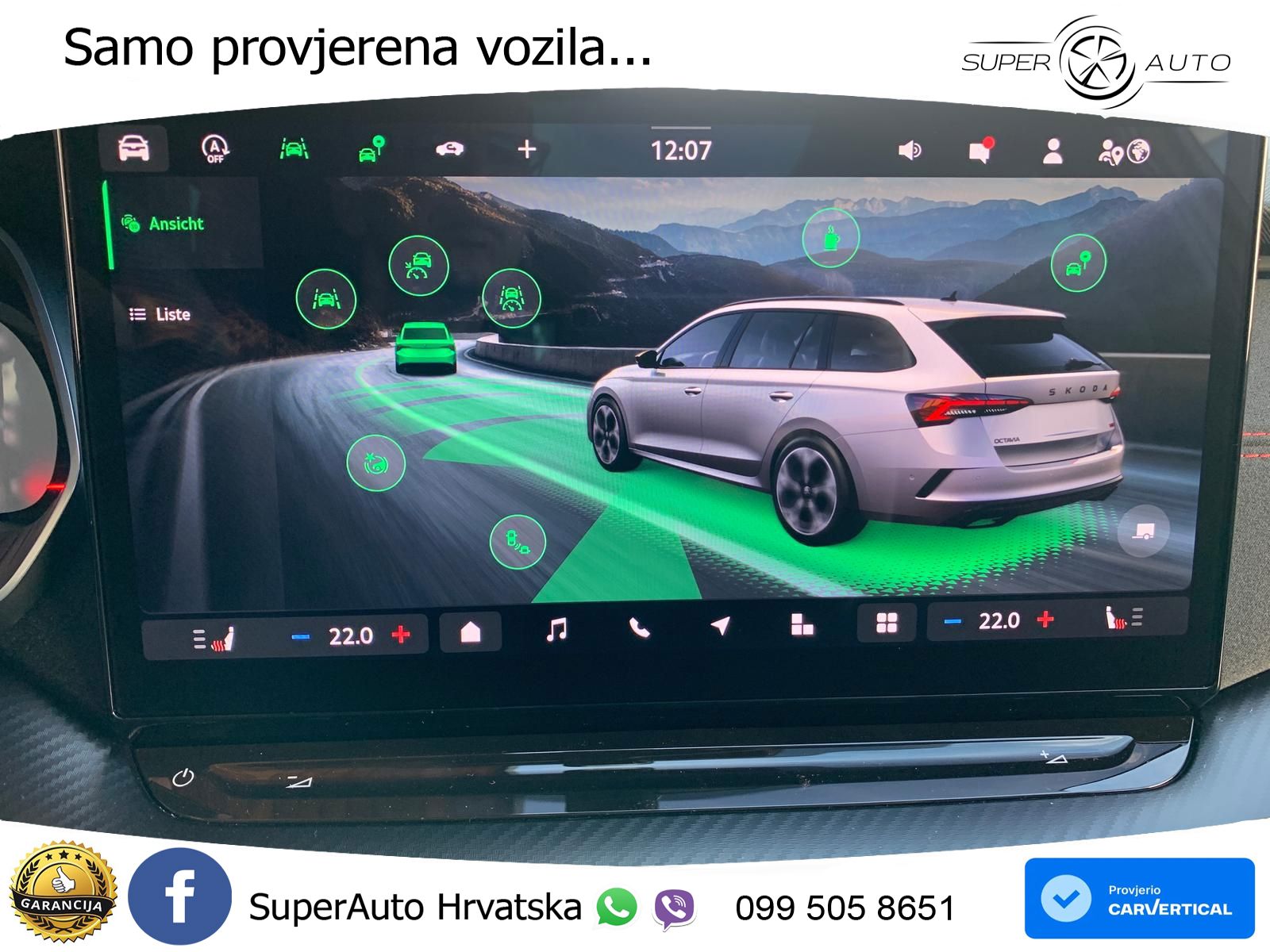 Škoda Octavia Combi RS 2.0 TSI (265 KS) DSG MATRIX+GR SJED+KAM