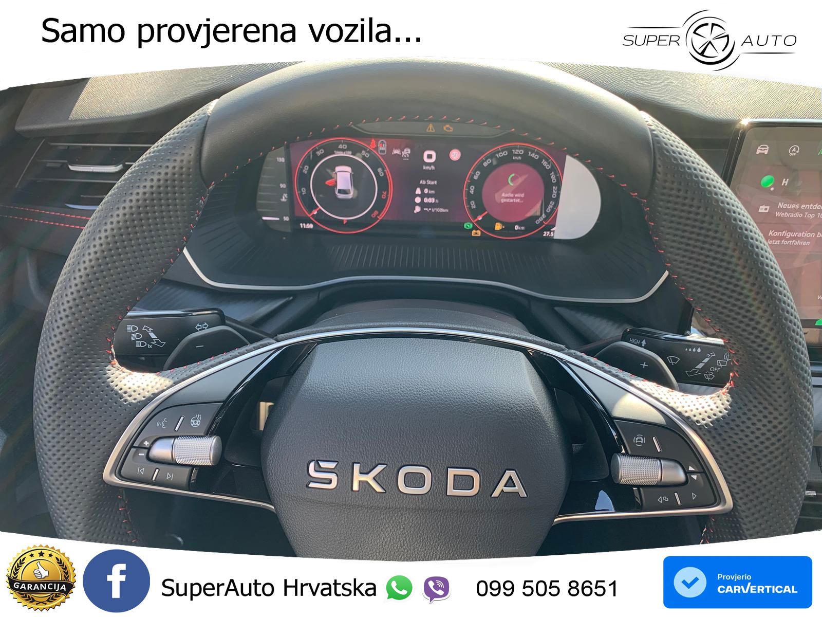 Škoda Octavia Combi RS 2.0 TSI (265 KS) DSG MATRIX+GR SJED+KAM