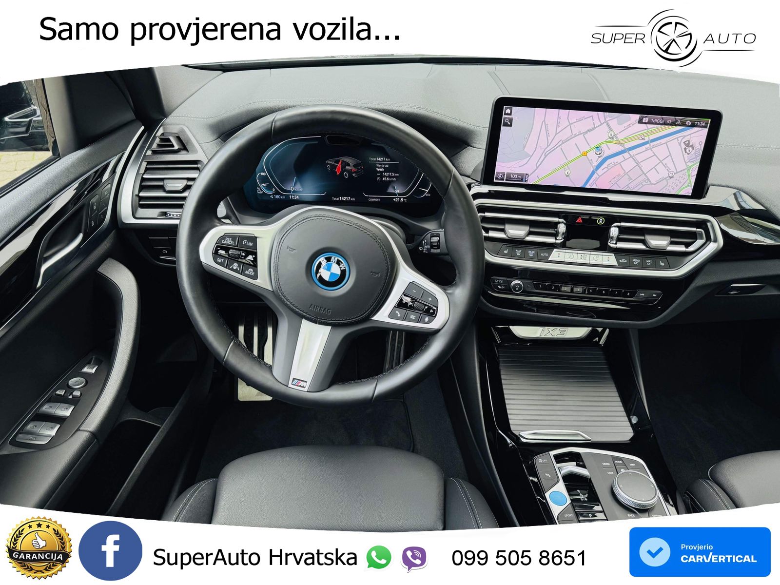 BMW iX3 80 kWh (286 KS) M Sport LED+GR SJED+ACC