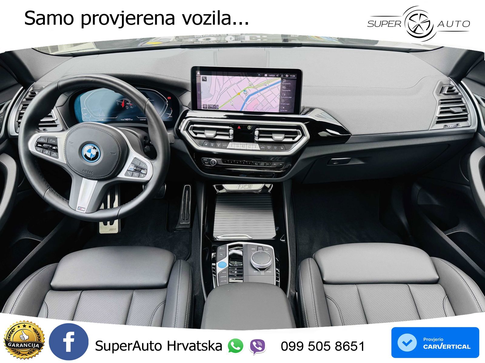 BMW iX3 80 kWh (286 KS) M Sport LED+GR SJED+ACC