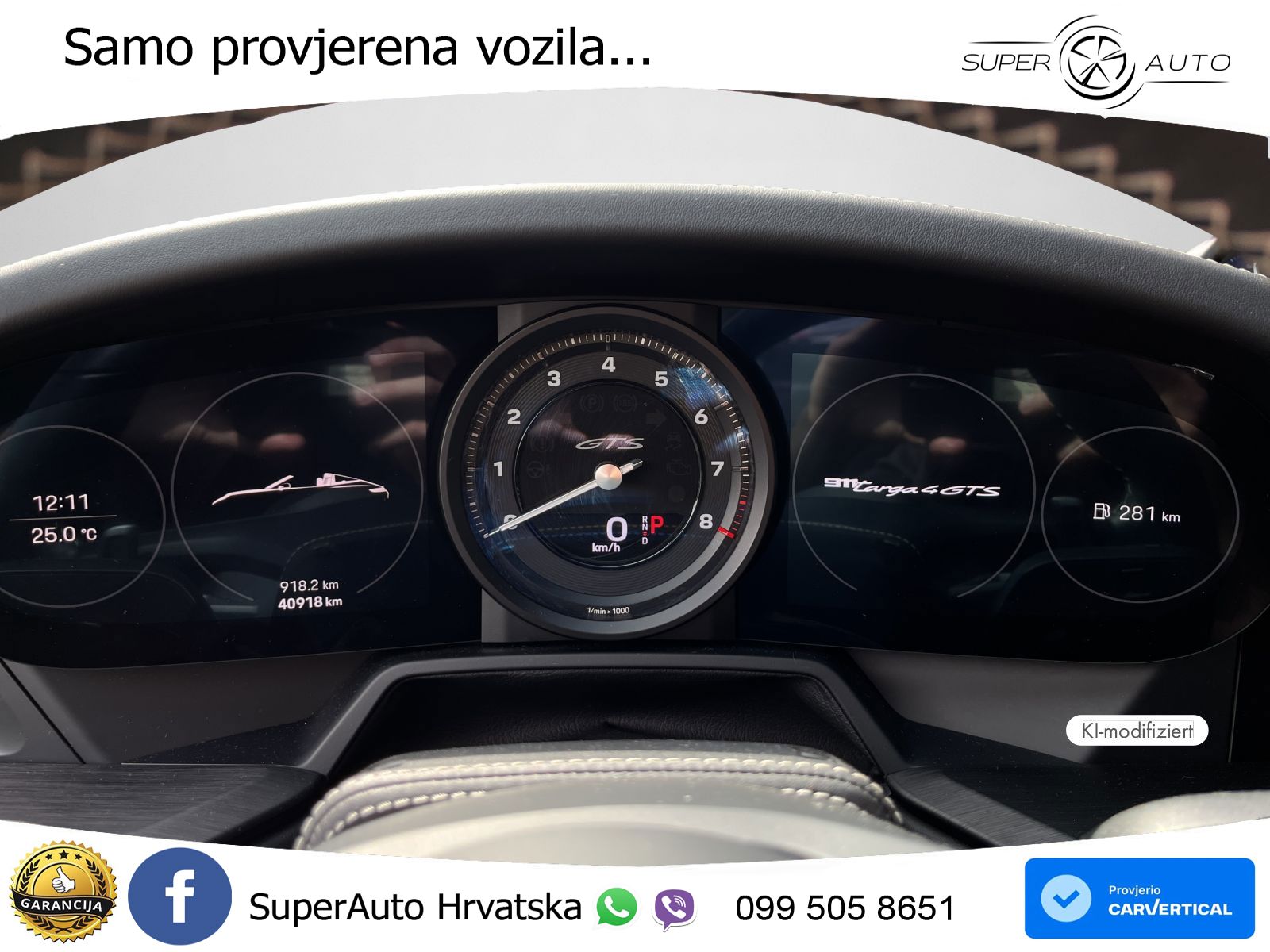 Porsche 911 Targa 4 GTS 3.0 (480 KS) PDK MATRIX+GR SJED+KAM