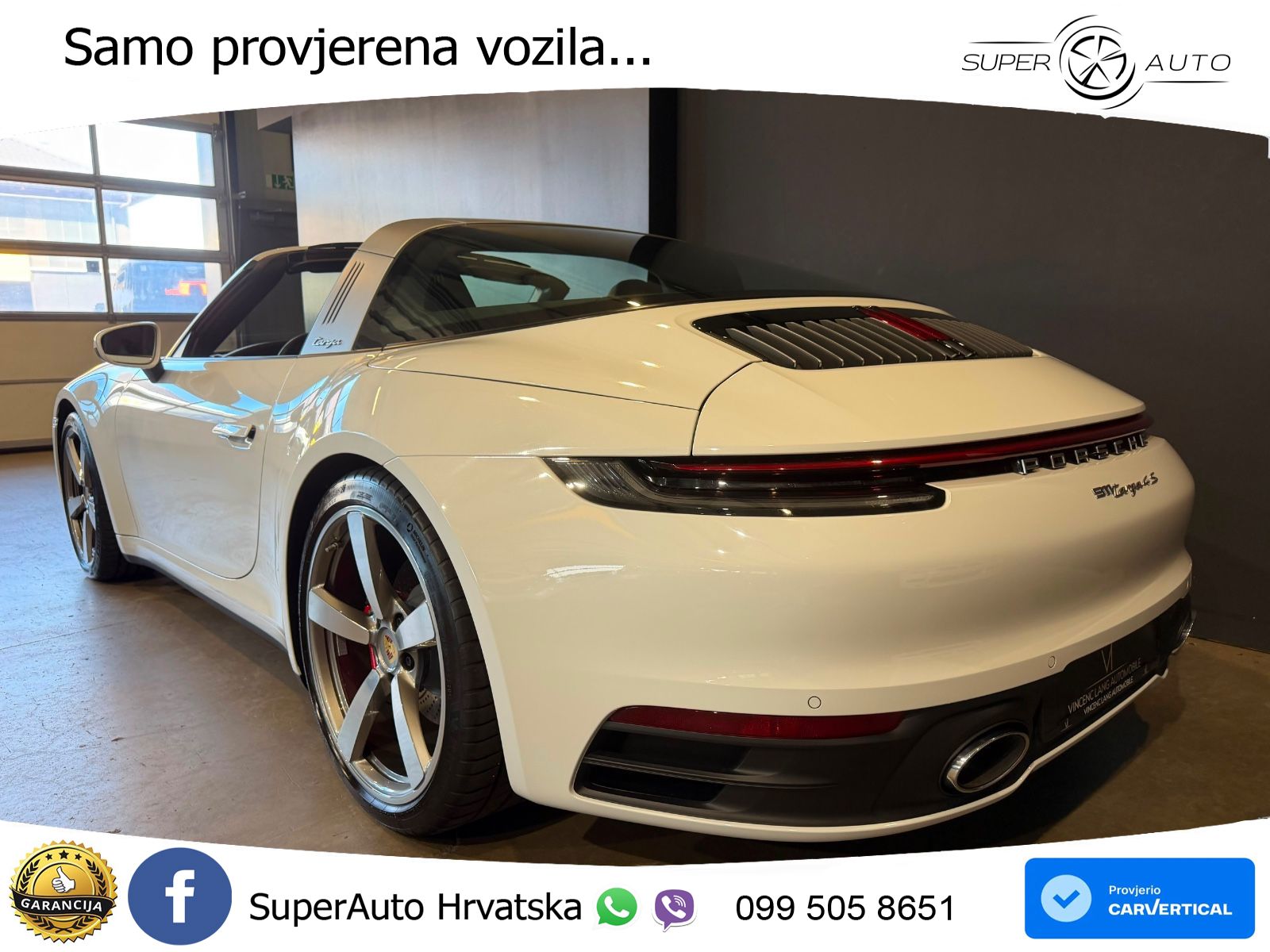 Porsche 911 Targa 4S 3.0 (450 KS) PDK ZRAČNI+ACC+GR SJED+KAM