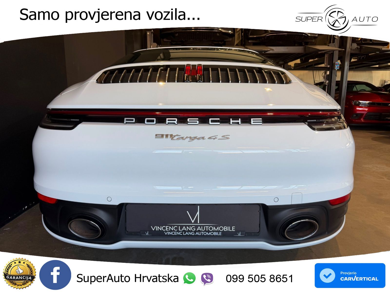Porsche 911 Targa 4S 3.0 (450 KS) PDK ZRAČNI+ACC+GR SJED+KAM