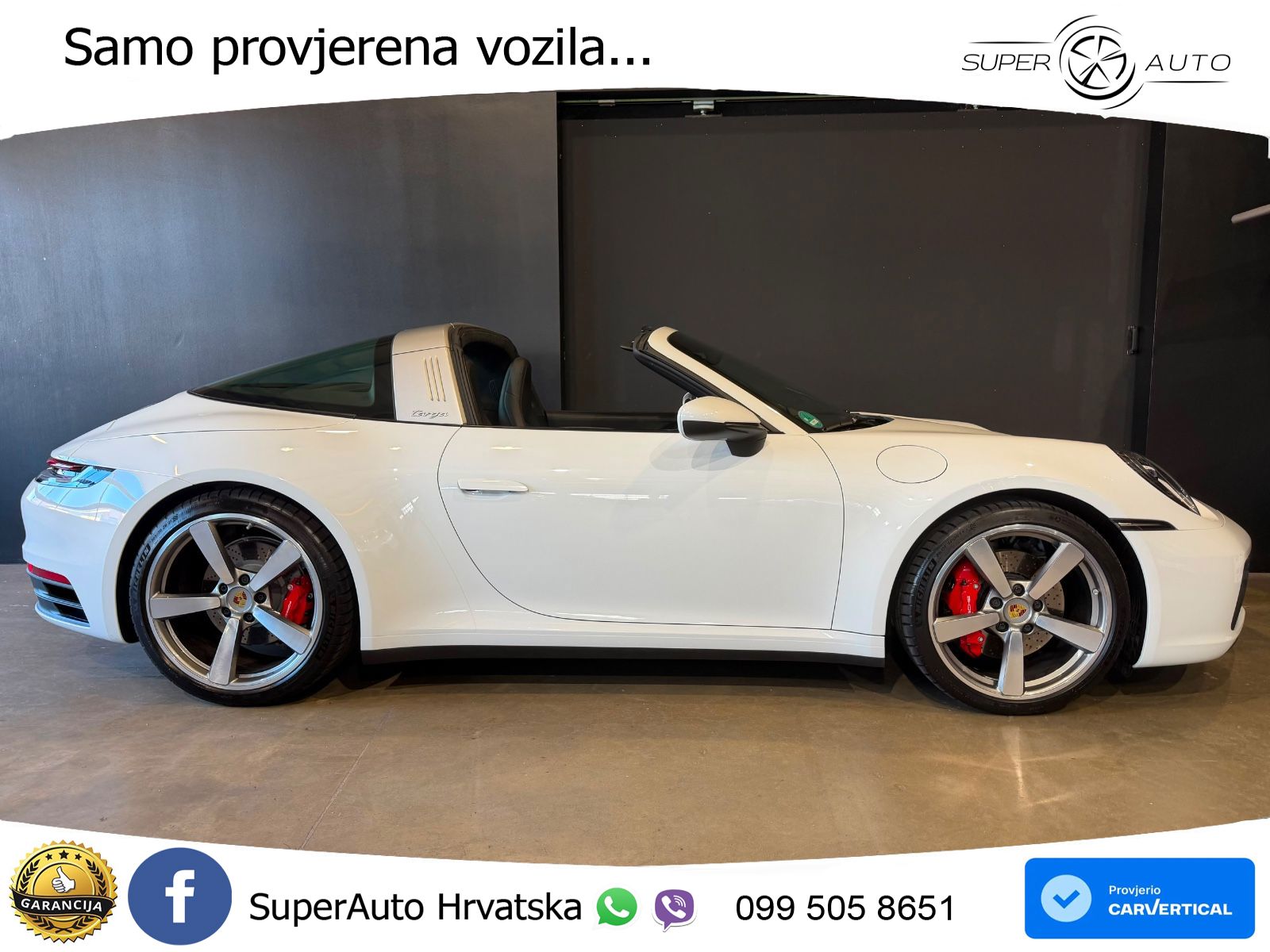 Porsche 911 Targa 4S 3.0 (450 KS) PDK ZRAČNI+ACC+GR SJED+KAM
