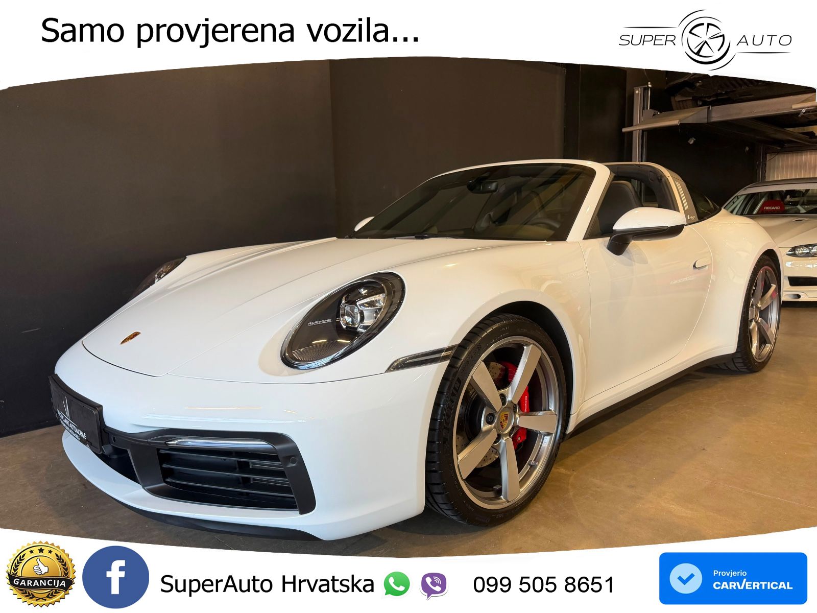 Porsche 911 Targa 4S 3.0 (450 KS) PDK ZRAČNI+ACC+GR SJED+KAM