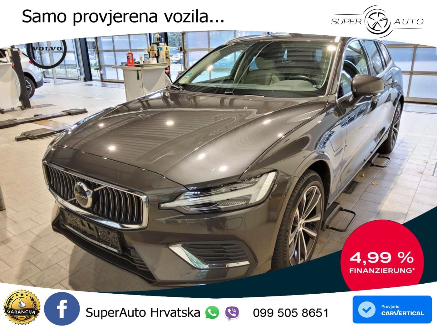 Volvo V60 2.0 T6 AWD Geartronic LED+GR SJED+ACC