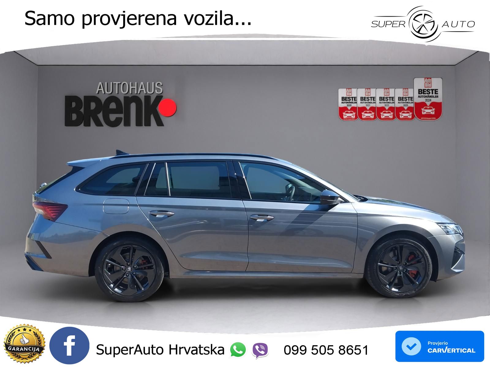 Škoda Octavia Combi RS 2.0 TSI (265 KS) DSG LED+GR SJED+ACC