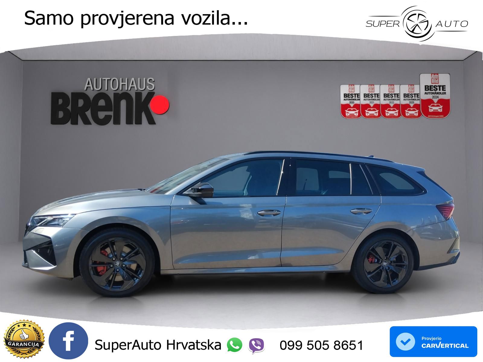 Škoda Octavia Combi RS 2.0 TSI (265 KS) DSG LED+GR SJED+ACC