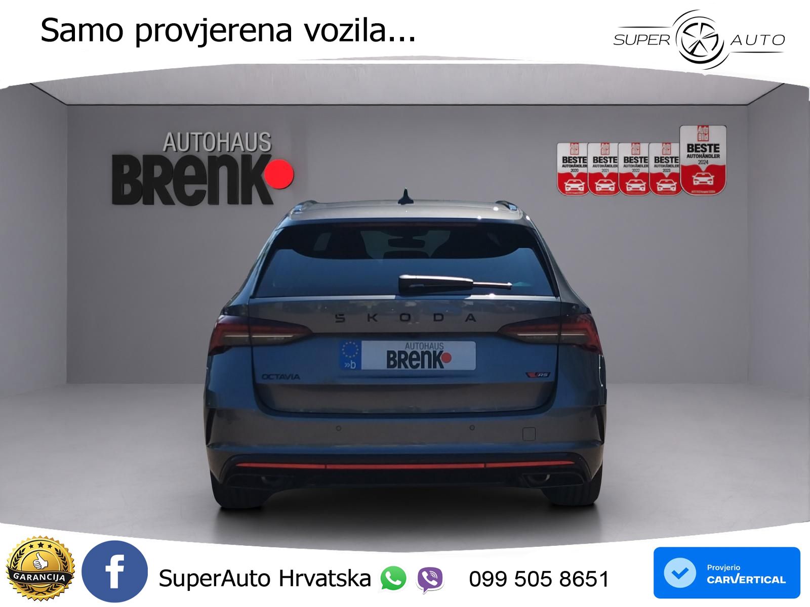 Škoda Octavia Combi RS 2.0 TSI (265 KS) DSG LED+GR SJED+ACC