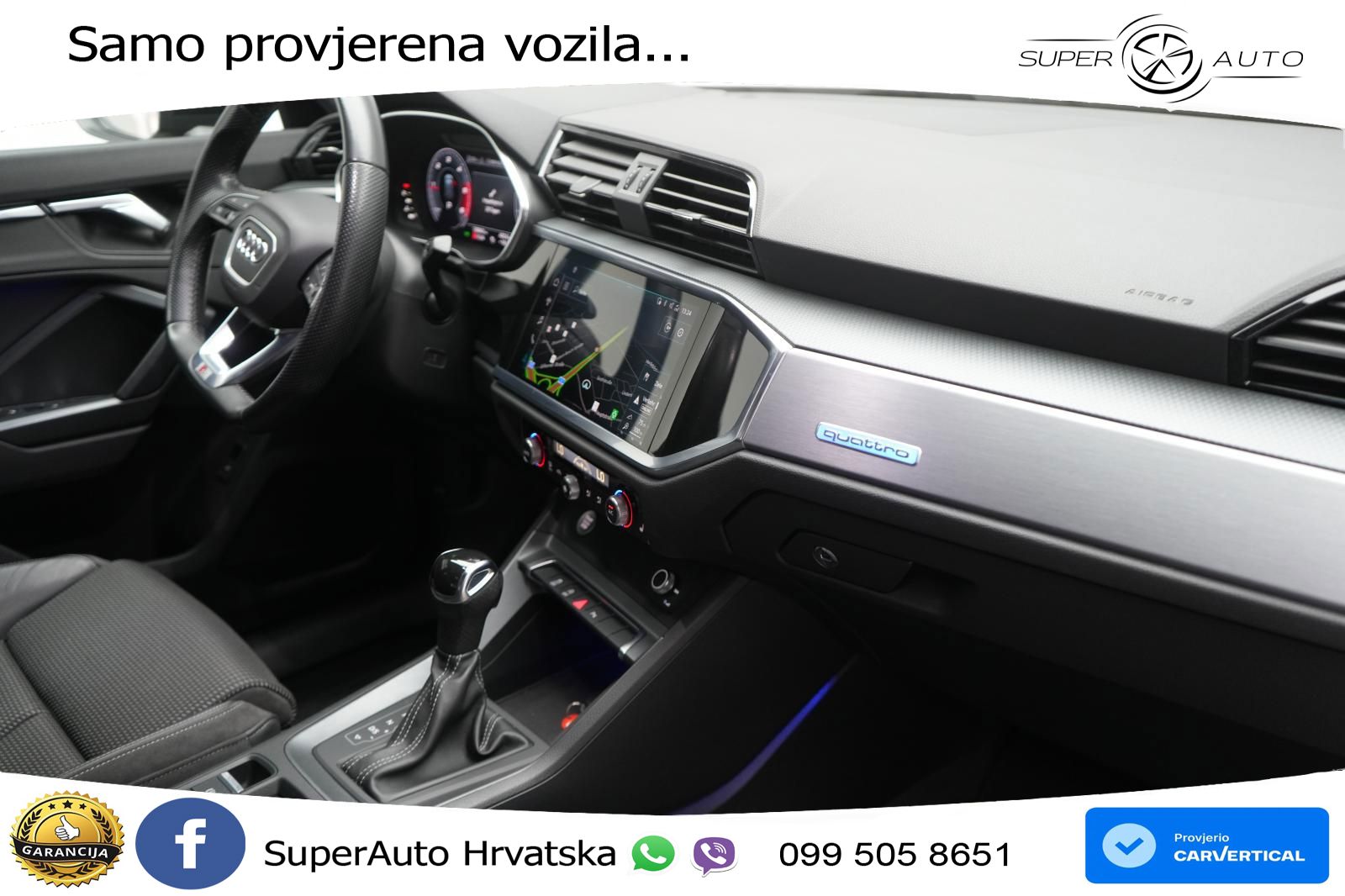 Audi Q3 40 TDI (190 KS) quattro S tronic S line LED+GR SJED+ACC