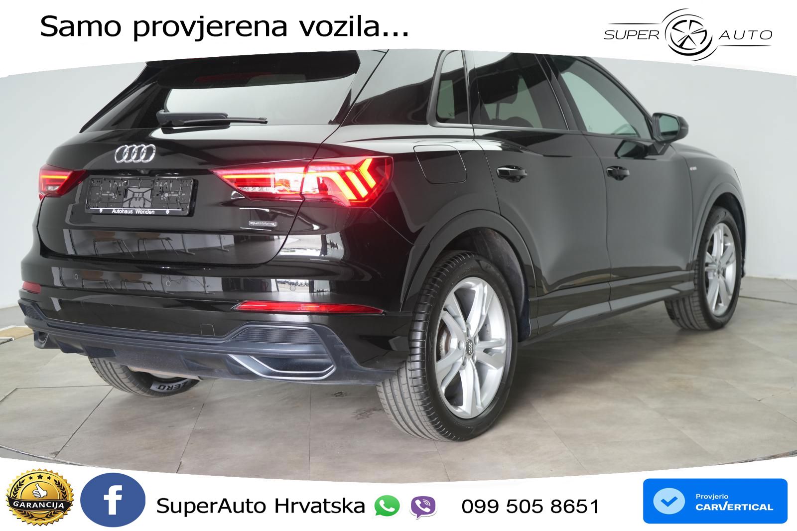 Audi Q3 40 TDI (190 KS) quattro S tronic S line LED+GR SJED+ACC