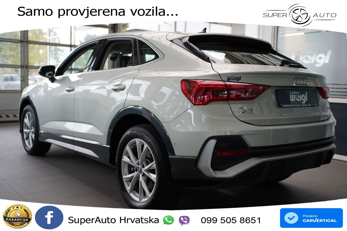 Audi Q3 40 TFSI (190 KS) quattro S tronic S line LED+GR SJED+ACC