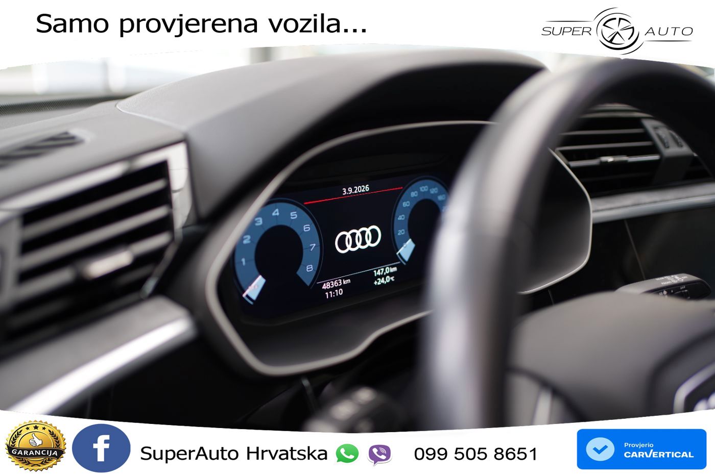 Audi Q3 40 TFSI (190 KS) quattro S tronic S line LED+GR SJED+ACC