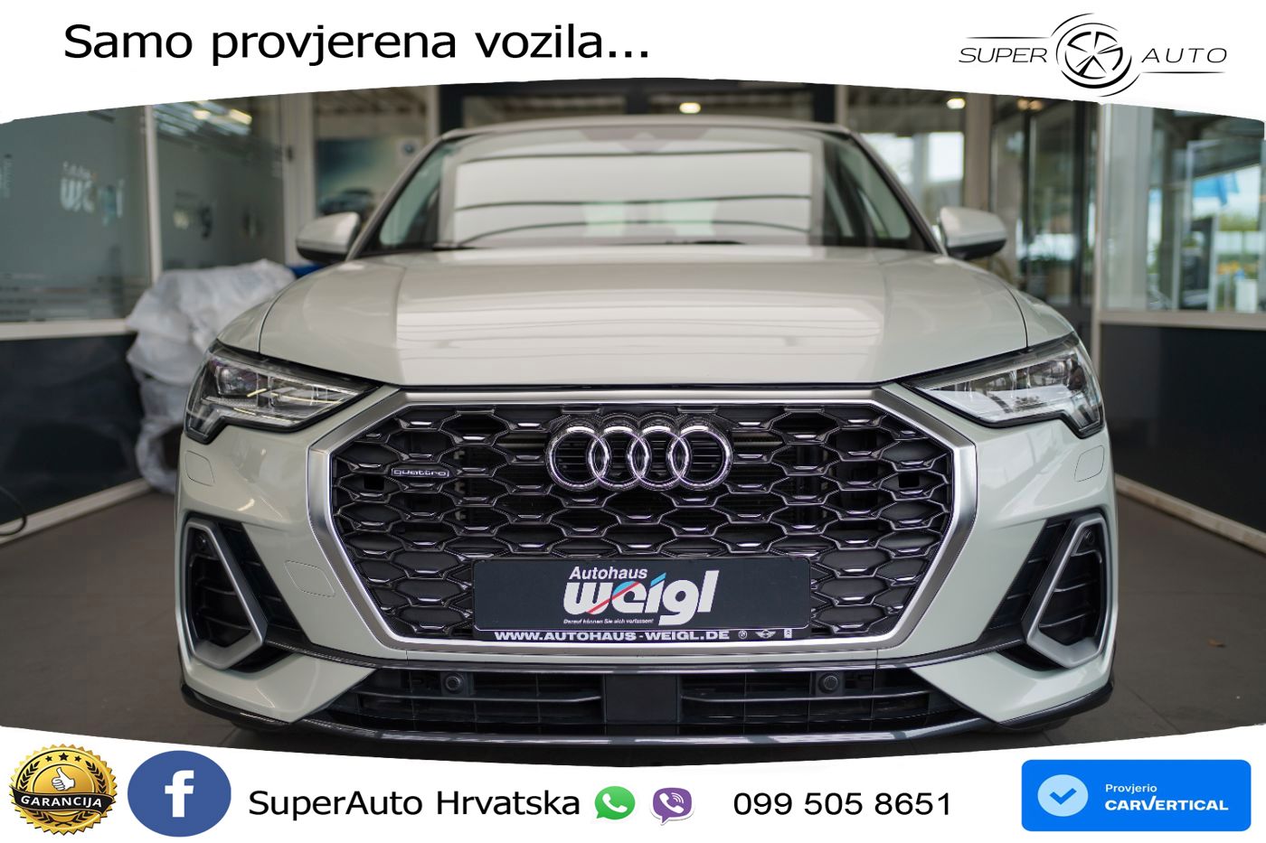 Audi Q3 40 TFSI (190 KS) quattro S tronic S line LED+GR SJED+ACC
