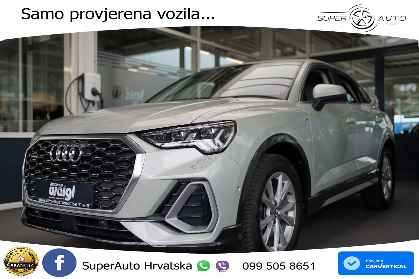 Audi Q3 40 TFSI (190 KS) quattro S tronic S line LED+GR SJED+ACC