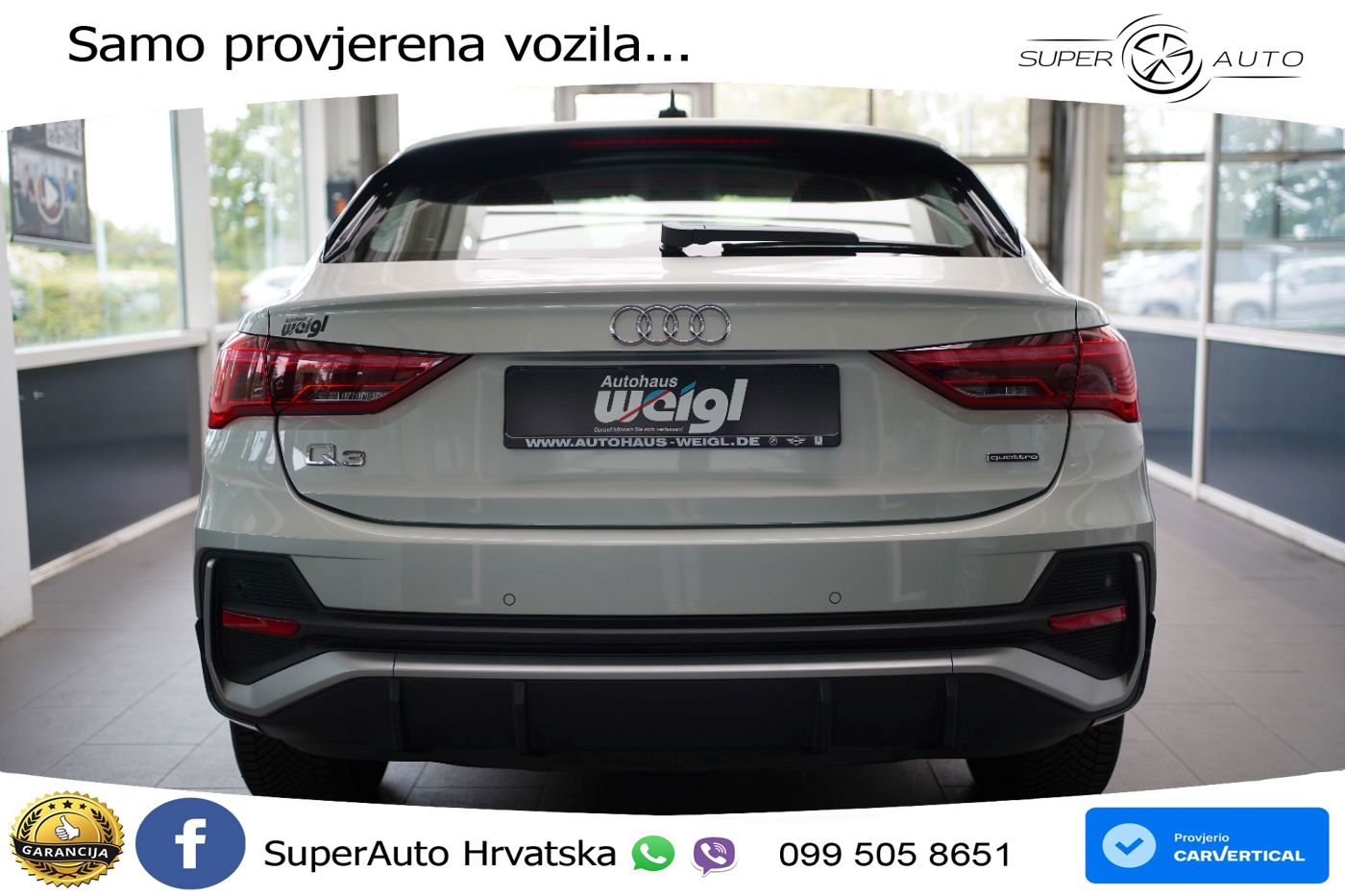 Audi Q3 40 TFSI (190 KS) quattro S tronic S line LED+GR SJED+ACC