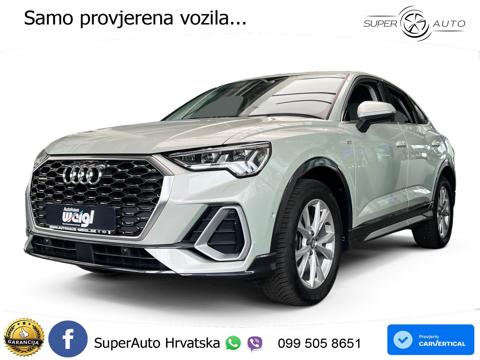 Audi Q3 40 TFSI (190 KS) quattro S tronic S line LED+GR SJED+ACC