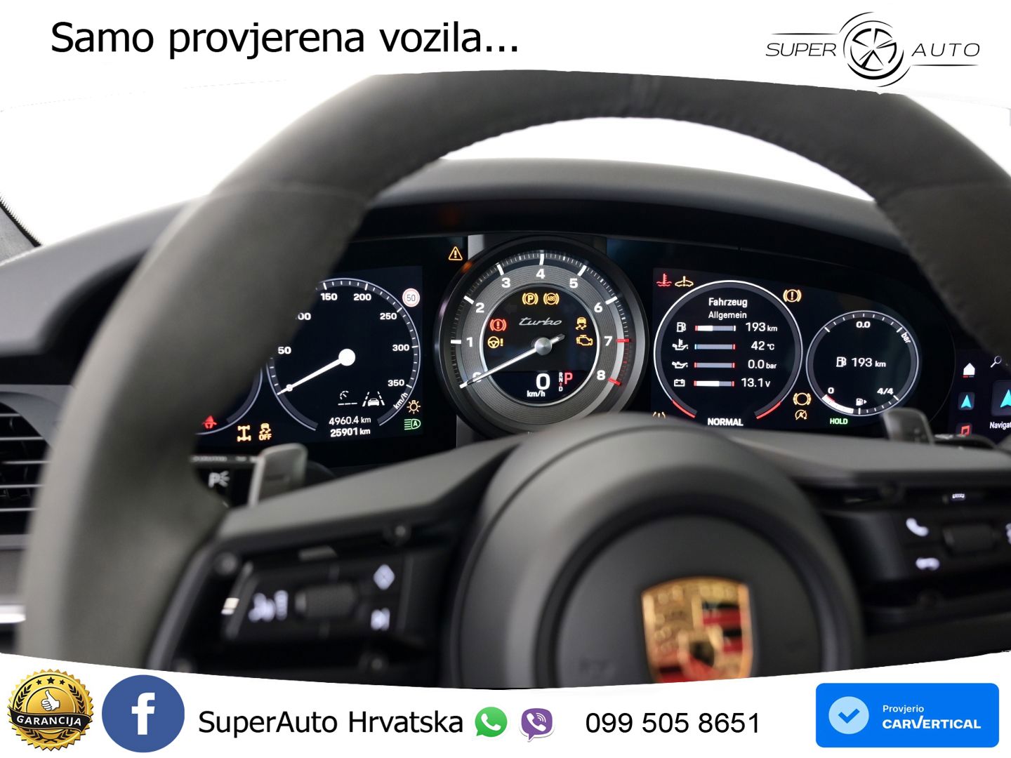 Porsche 911 Turbo 3.8 (580 KS) PDK LED+GR SJED+ACC