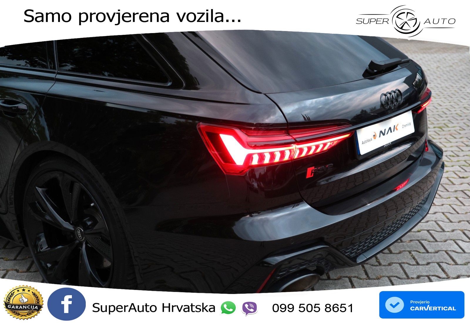 Audi RS6 Avant 4.0 TFSI V8 (600 KS) quattro Tiptronic LED+GR SJED+ACC