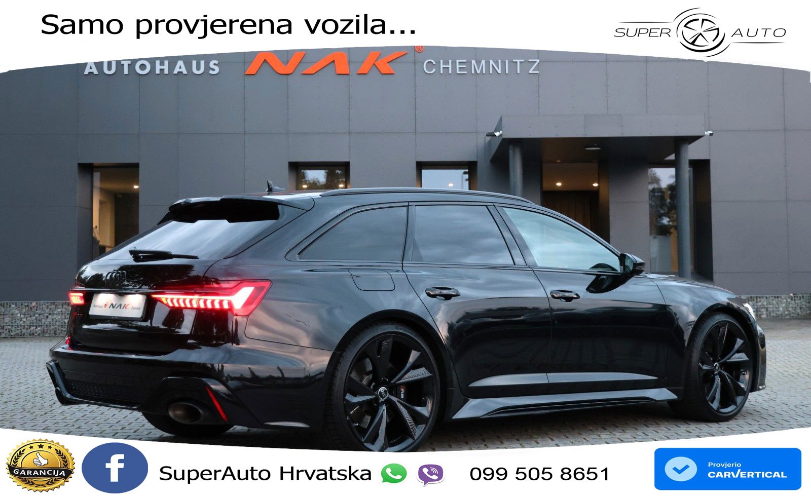 Audi RS6 Avant 4.0 TFSI V8 (600 KS) quattro Tiptronic LED+GR SJED+ACC