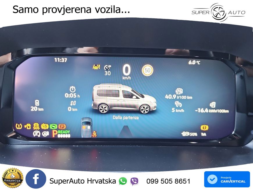 Ford Transit Connect L1 FWD Autm. PHEV Limited 85 kW, 116 KS