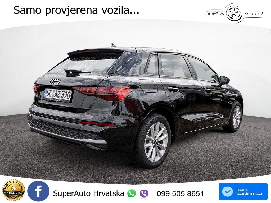 Audi A3 Sportback 30 TFSI (116 KS) Mild Hybrid S tronic LED+GR SJED+ACC