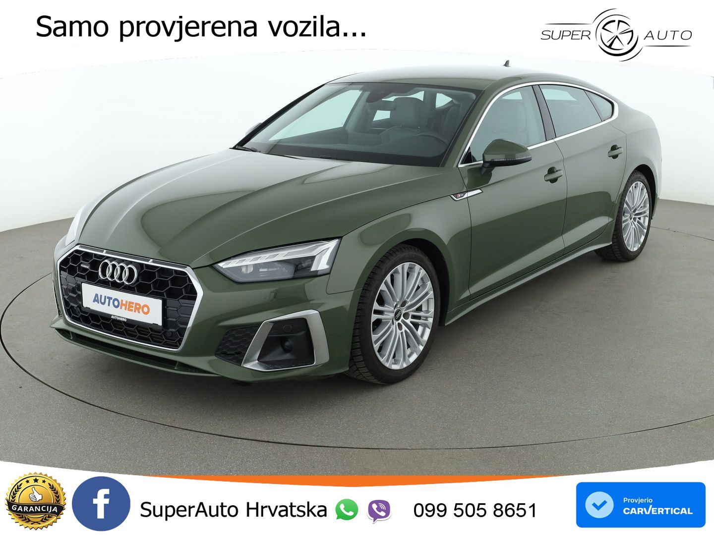 Audi A5 Sportback  40 TFSI (204 KS) quattro S tronic S line LED+GR SJED+ACC