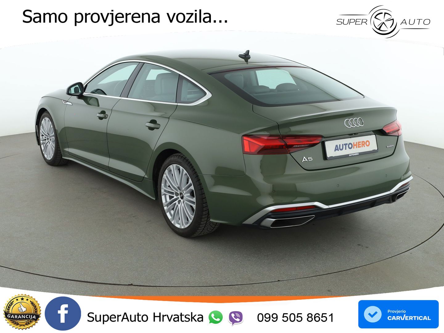 Audi A5 Sportback  40 TFSI (204 KS) quattro S tronic S line LED+GR SJED+ACC