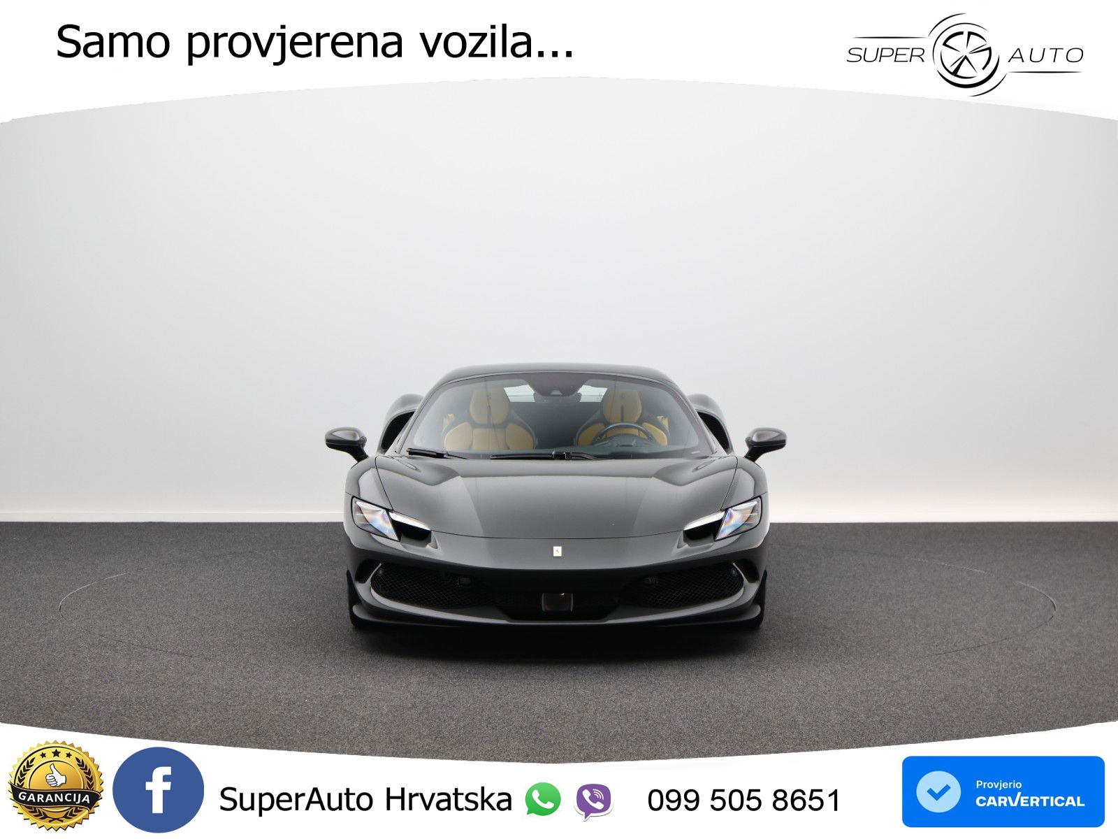Ferrari 296 GTS 3.0 V6 (830 KS) F1 DCT LED+GR SJED+ACC
