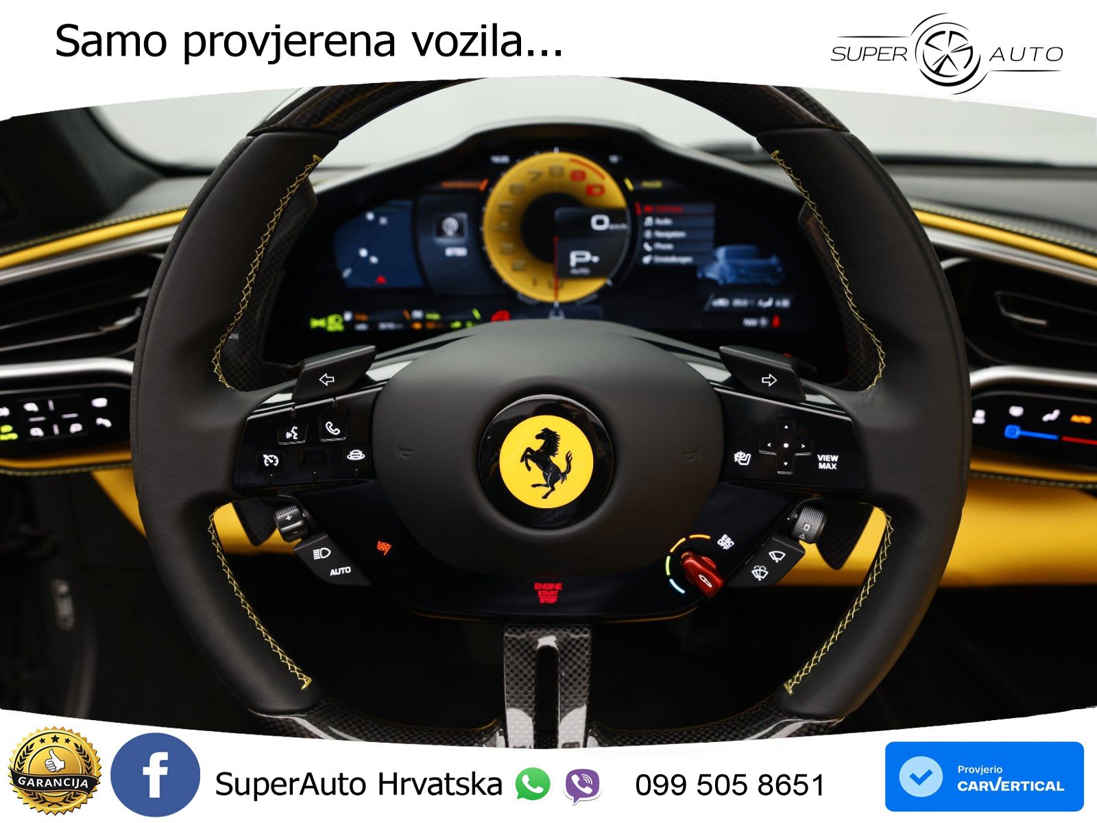 Ferrari 296 GTS 3.0 V6 (830 KS) F1 DCT LED+GR SJED+ACC