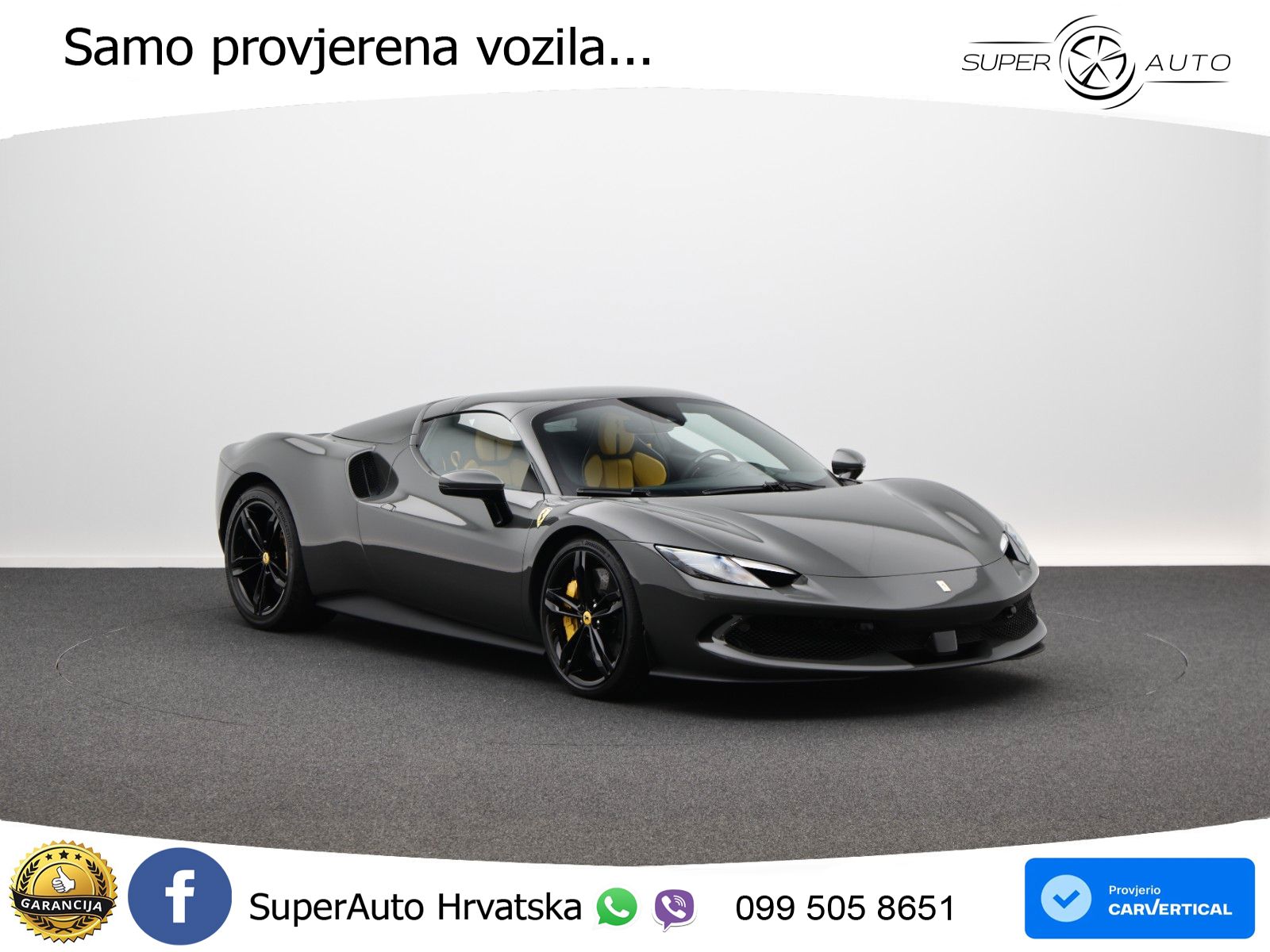 Ferrari 296 GTS 3.0 V6 (830 KS) F1 DCT LED+GR SJED+ACC