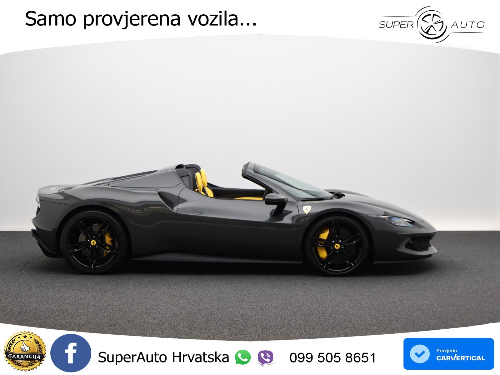 Ferrari 296 GTS 3.0 V6 (830 KS) F1 DCT LED+GR SJED+ACC