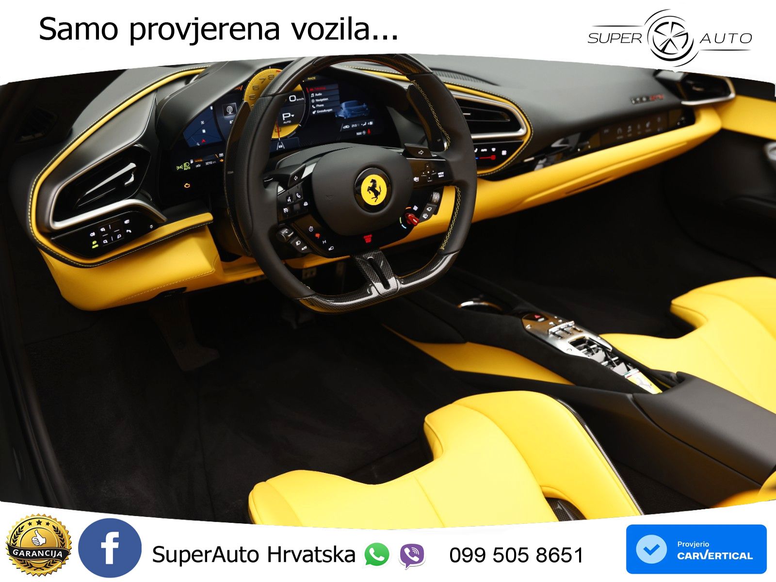 Ferrari 296 GTS 3.0 V6 (830 KS) F1 DCT LED+GR SJED+ACC