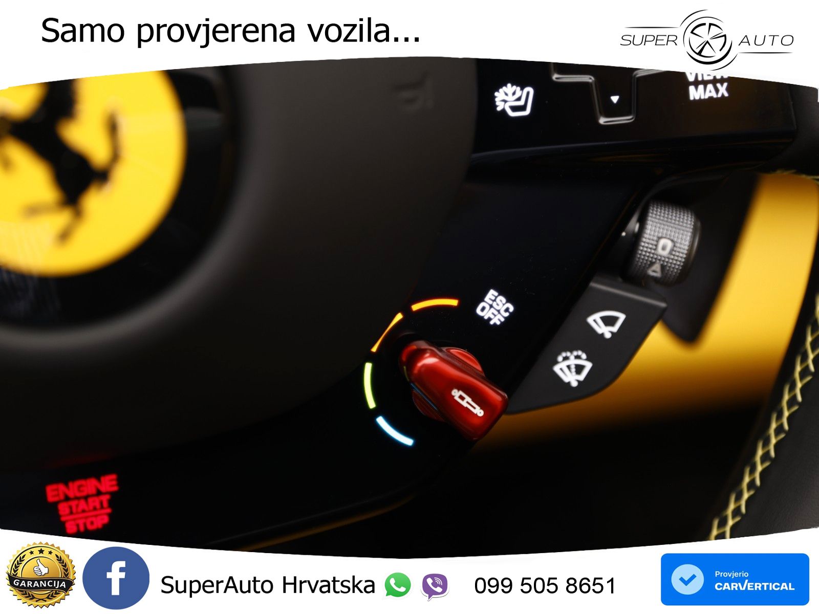 Ferrari 296 GTS 3.0 V6 (830 KS) F1 DCT LED+GR SJED+ACC