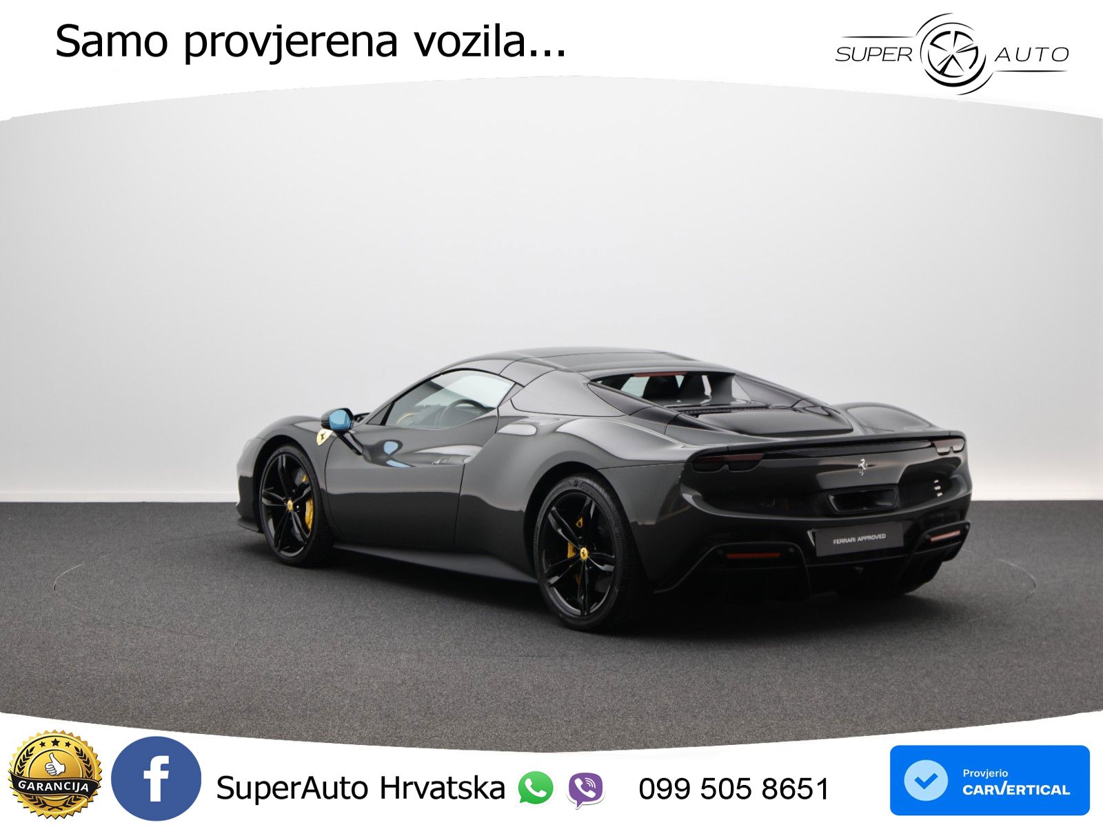 Ferrari 296 GTS 3.0 V6 (830 KS) F1 DCT LED+GR SJED+ACC