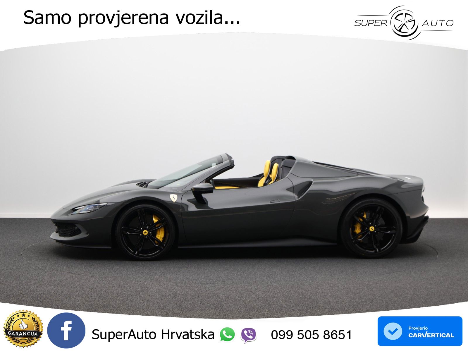 Ferrari 296 GTS 3.0 V6 (830 KS) F1 DCT LED+GR SJED+ACC