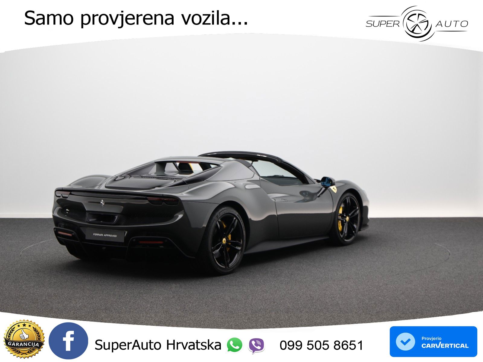 Ferrari 296 GTS 3.0 V6 (830 KS) F1 DCT LED+GR SJED+ACC