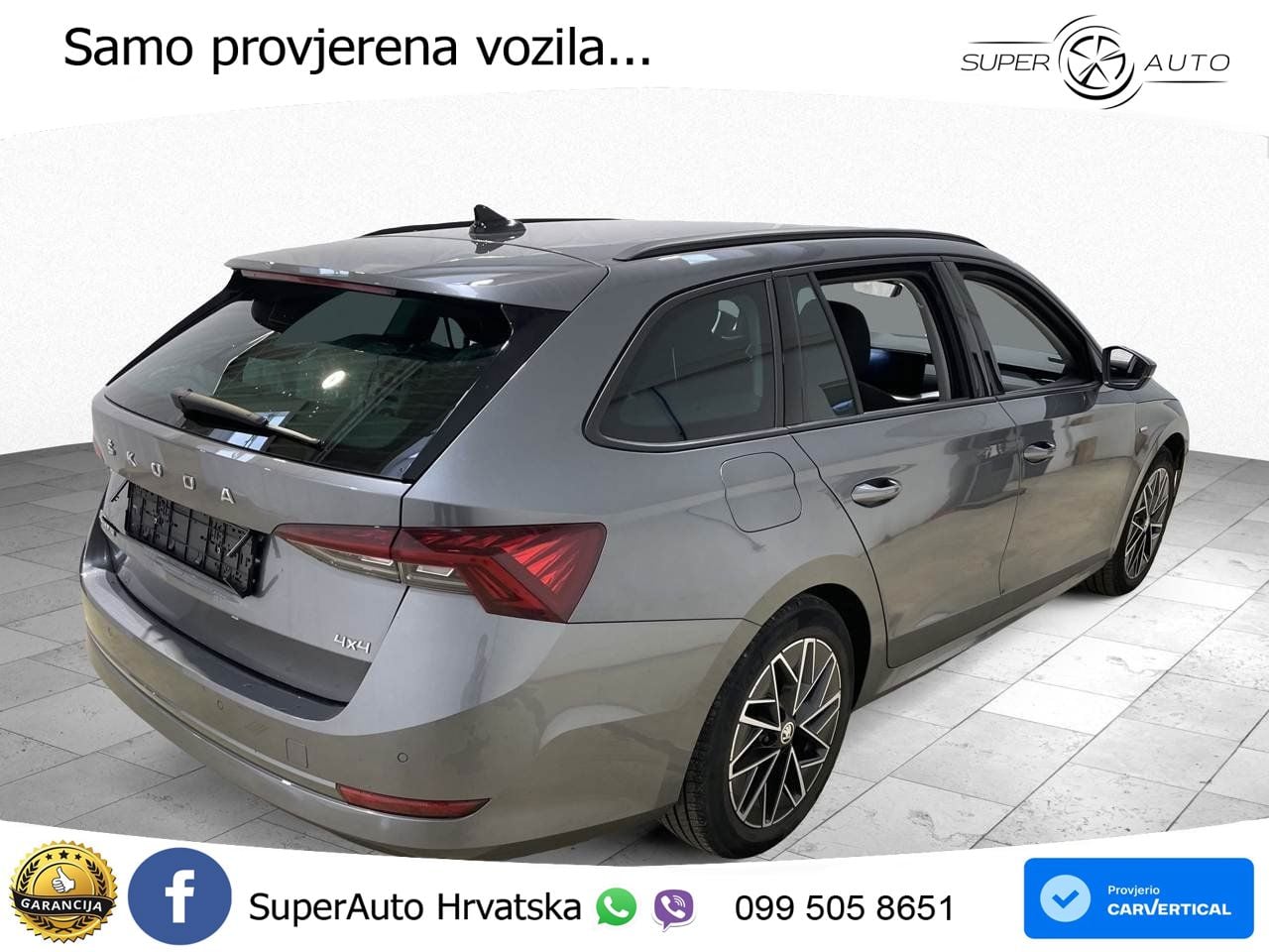 Škoda Octavia Combi 2.0 TDI (150 KS) 4x4 DSG LED+GR SJED+ACC