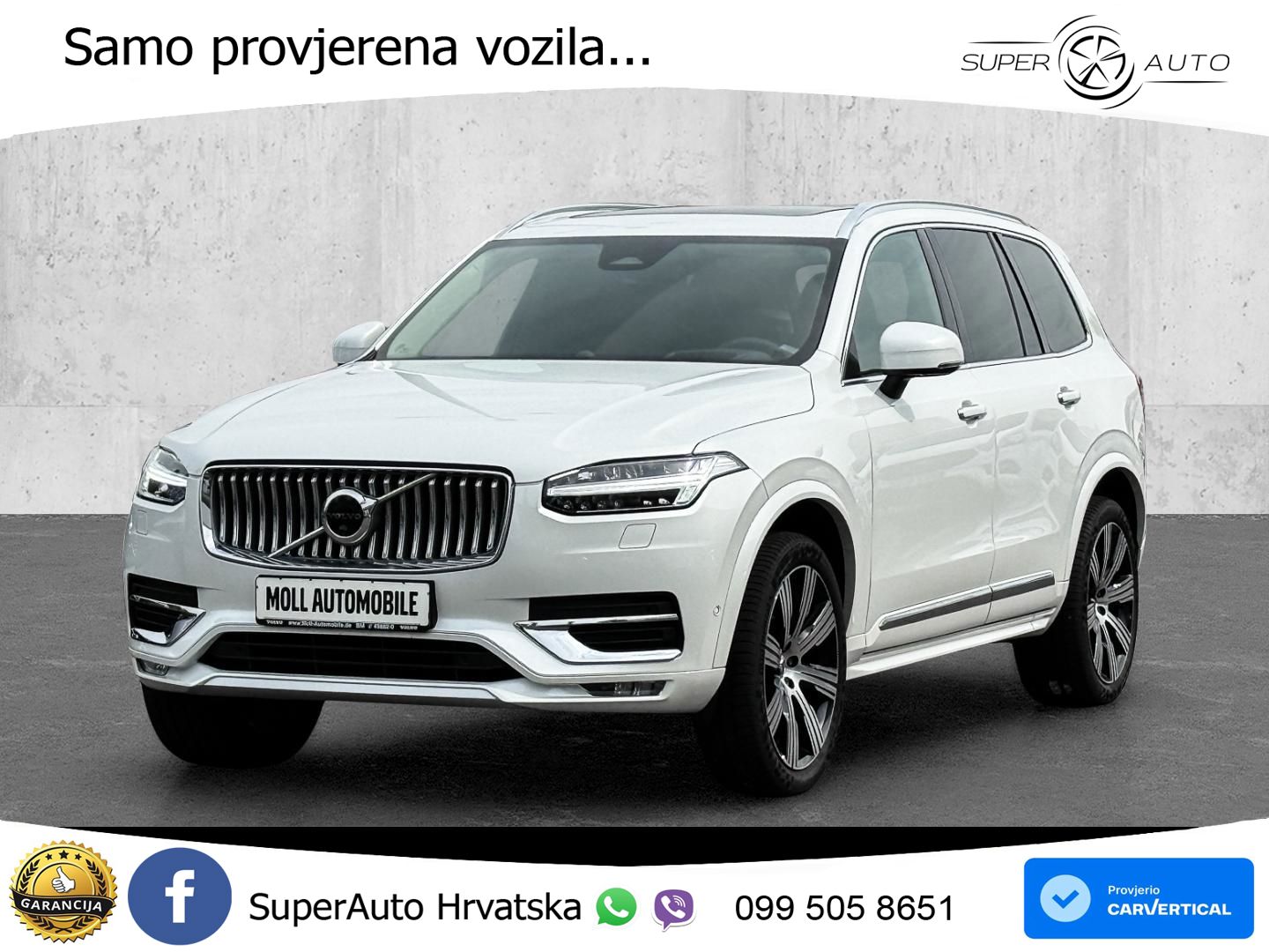 Volvo XC90 2.0 B5 Diesel AWD Automatic ACC+GR SJED+360+PANO