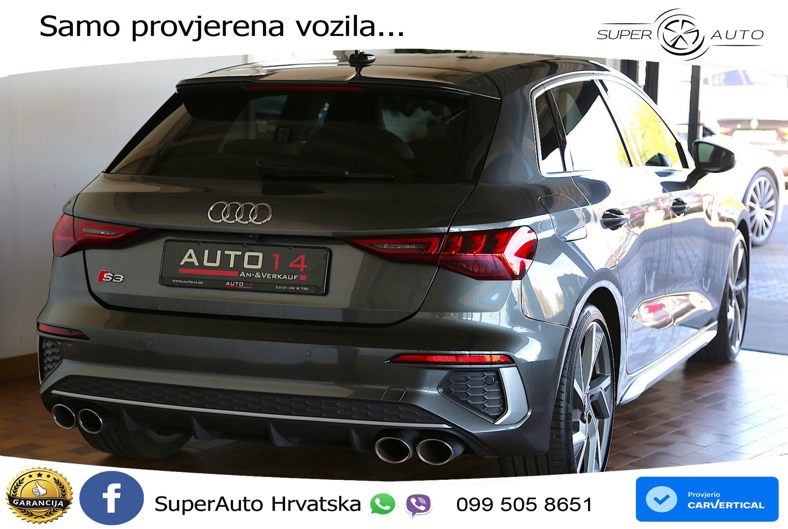 Audi S3 2.0 TFSI (310 KS) quattro S tronic LED+GR SJED+ACC