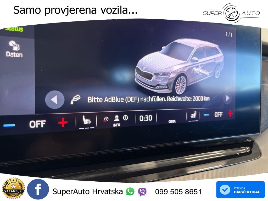 Škoda Octavia Combi 2.0 TDI (150 KS) DSG