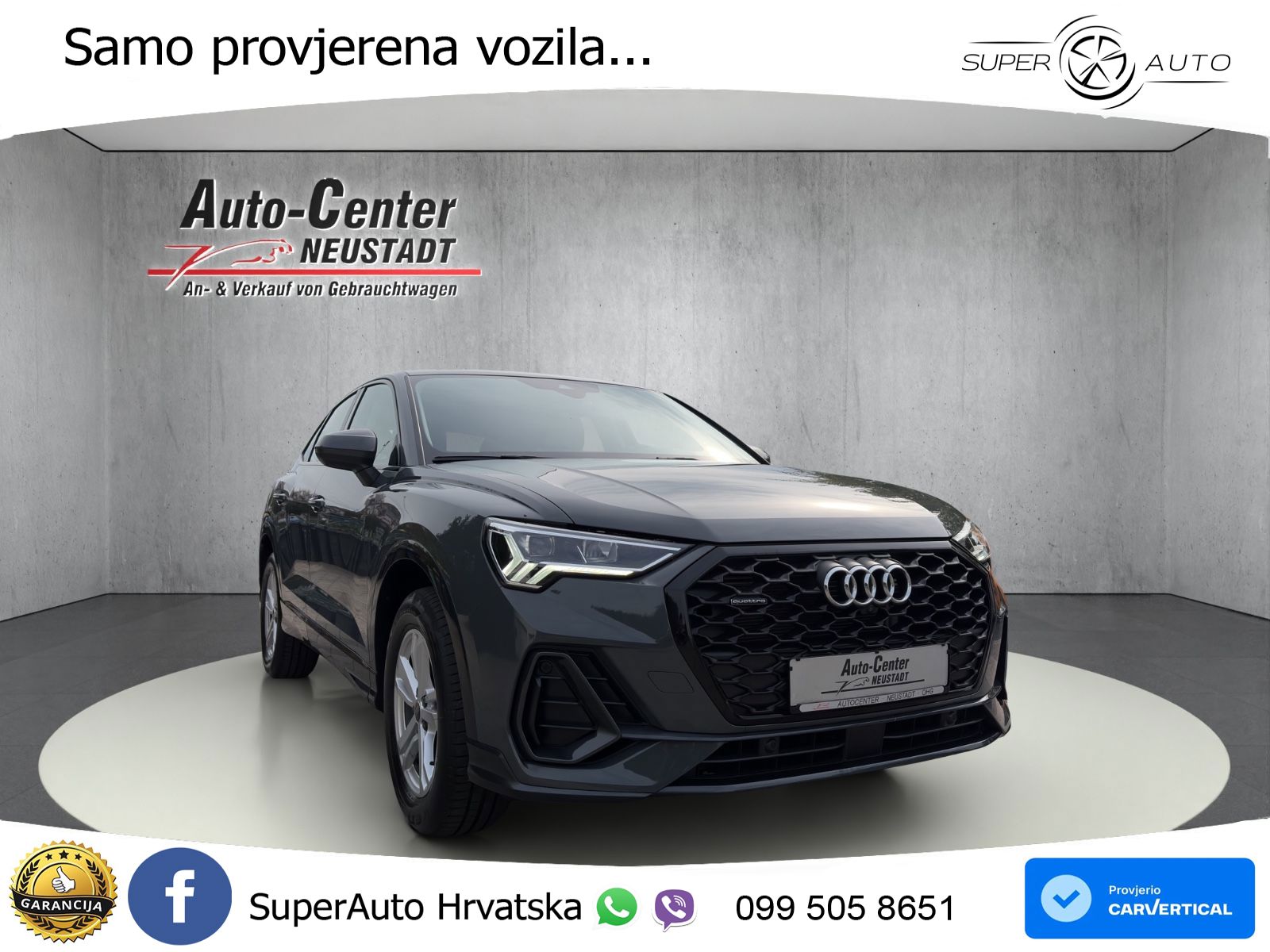 Audi Q3 II Sportback 40 TFSI (190 KS) quattro S tronic LED+GR SJED+ACC