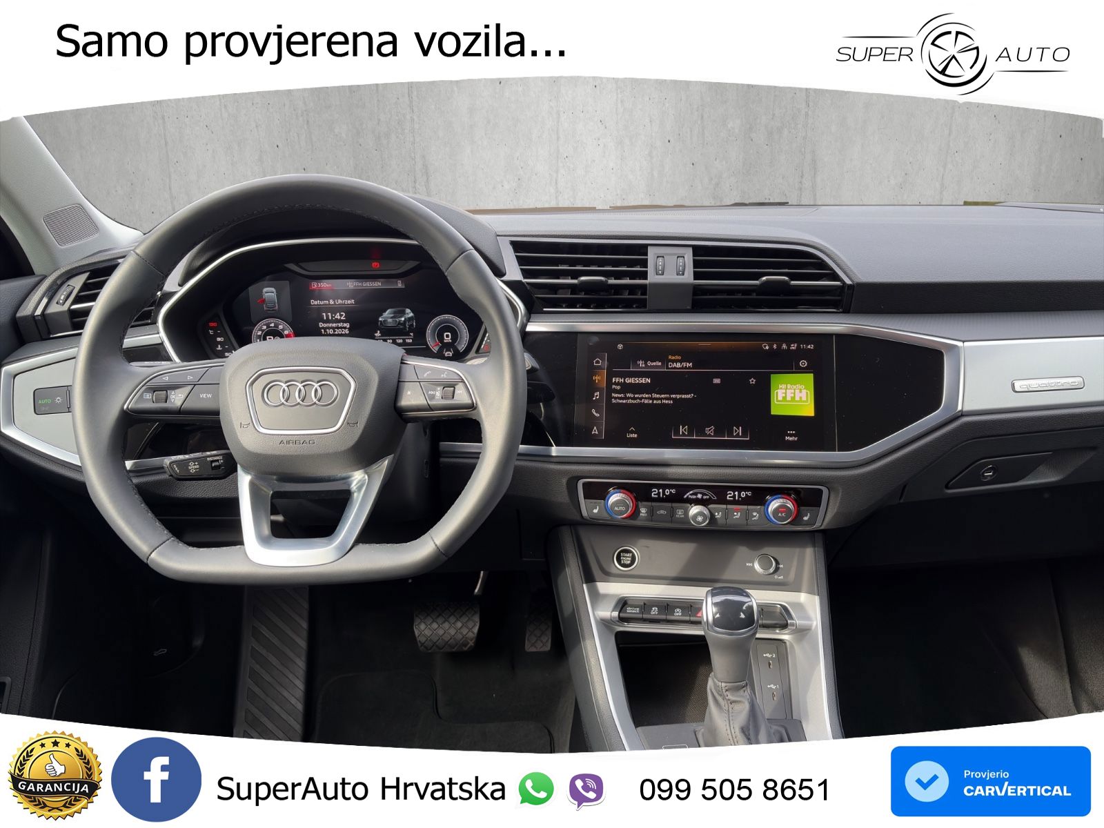 Audi Q3 II Sportback 40 TFSI (190 KS) quattro S tronic LED+GR SJED+ACC