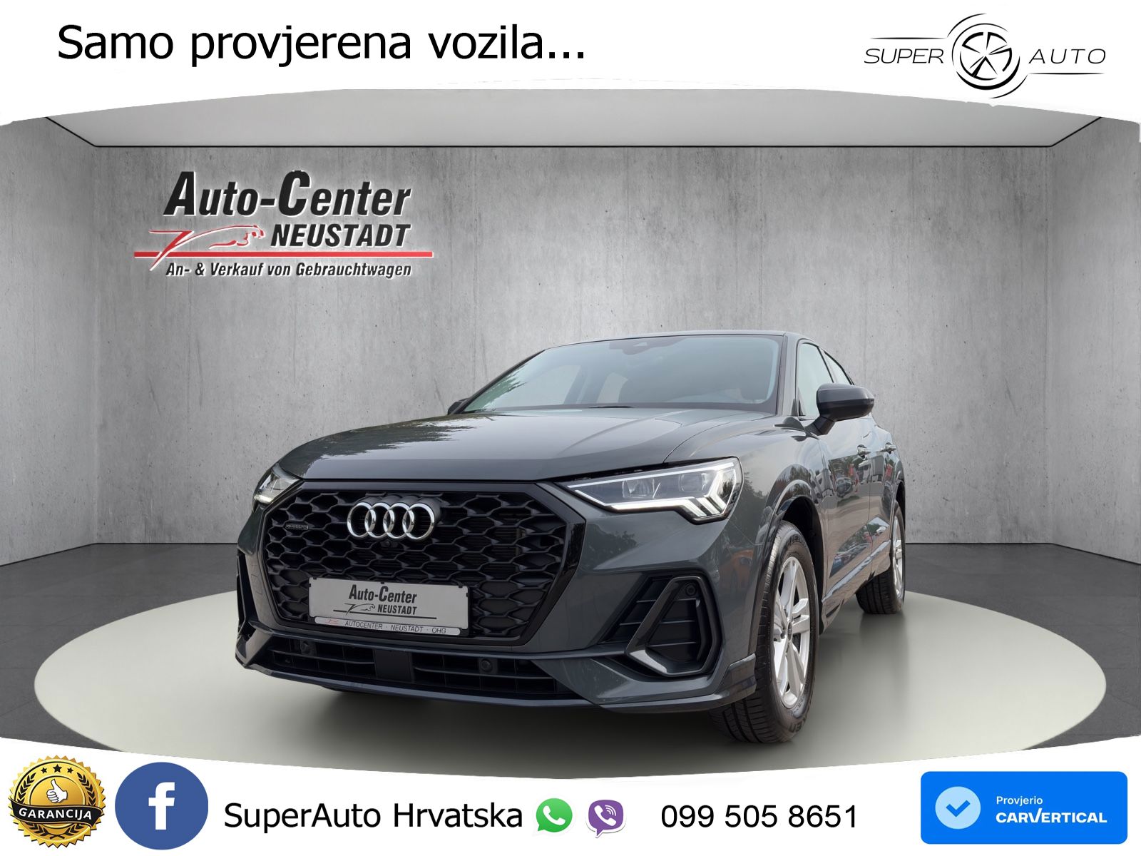 Audi Q3 II Sportback 40 TFSI (190 KS) quattro S tronic LED+GR SJED+ACC