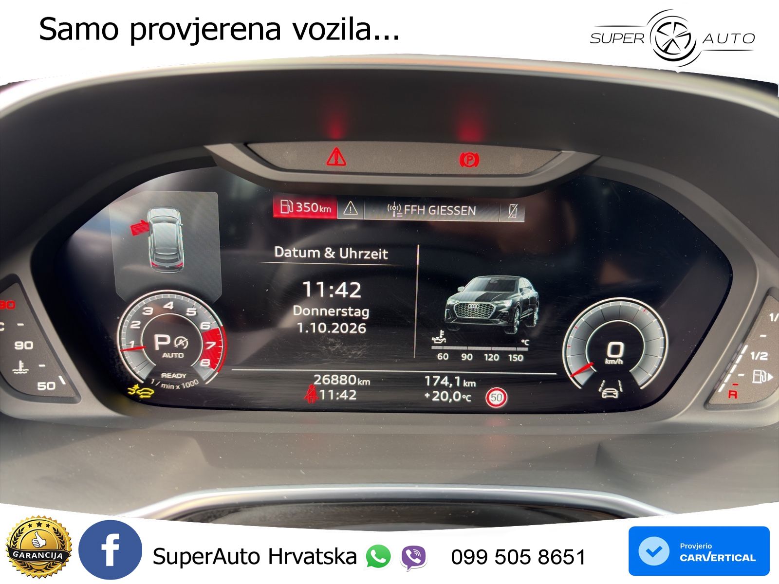 Audi Q3 II Sportback 40 TFSI (190 KS) quattro S tronic LED+GR SJED+ACC