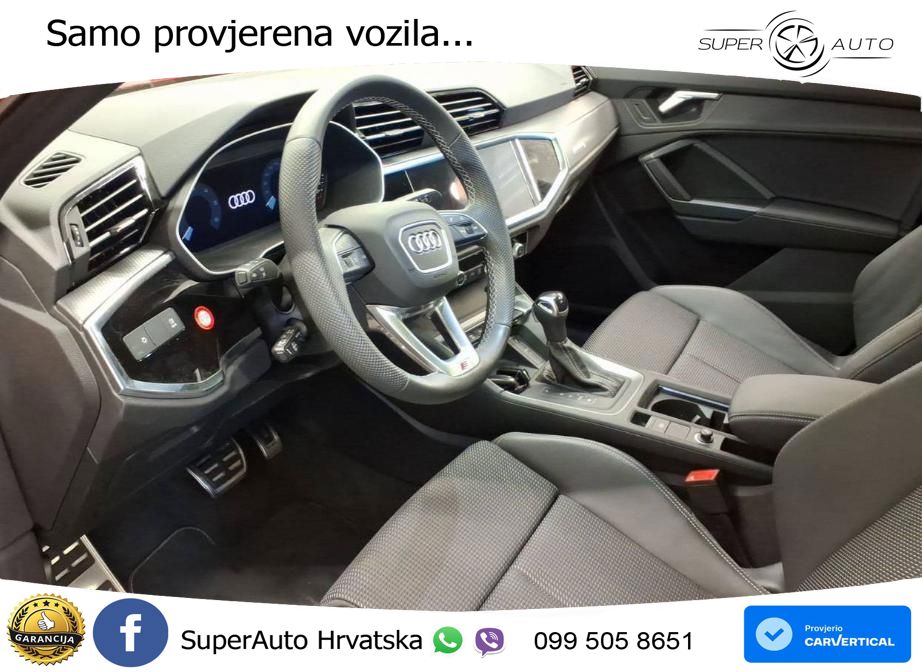 Audi Q3 Sportback 40 TDI (193 KS) quattro S tronic S line LED+GR SJED+ACC