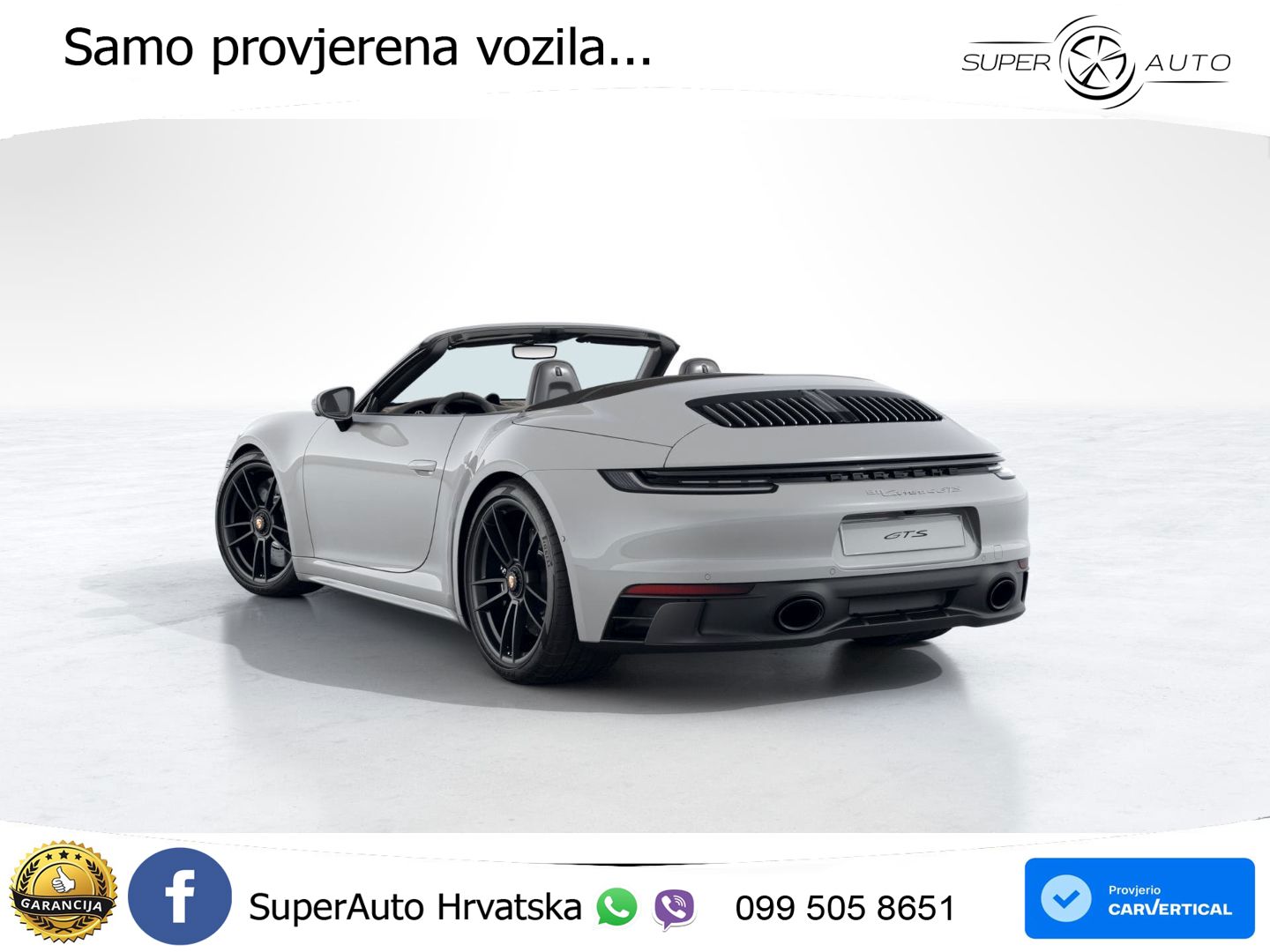 Porsche 911 Carrera 4 GTS Cabriolet 3.0 (480 KS) PDK LED+GR SJED+ACC