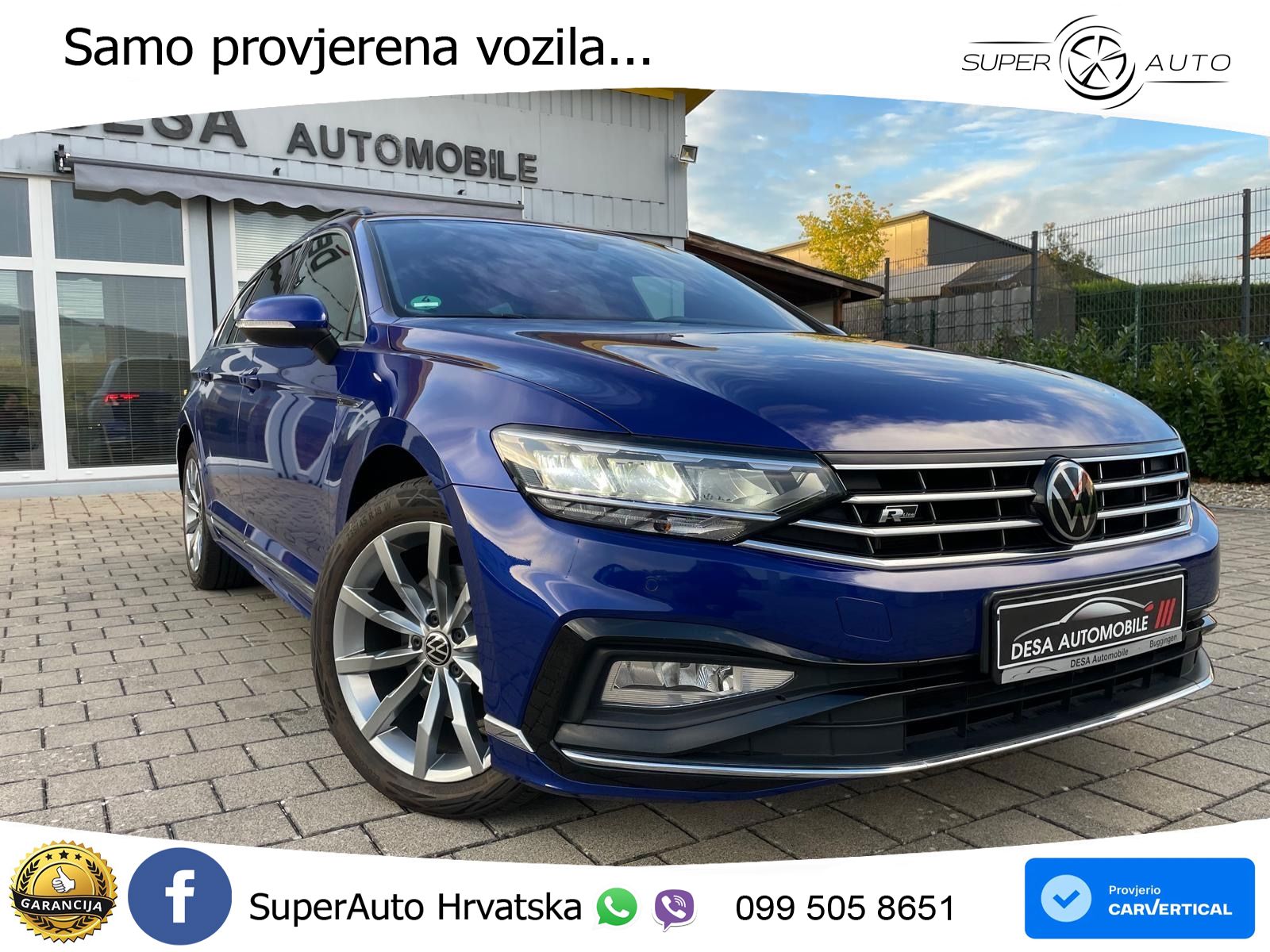 Volkswagen Passat Variant 2.0 TDI (150 KS) DSG R-Line LED+GR SJED+ACC